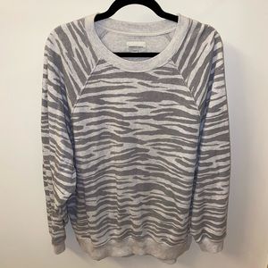 American Eagle zebra print sweatshirt